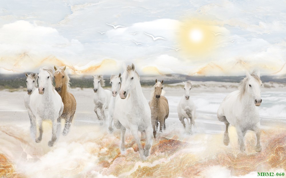 Tranh ngựa - bát mã - Mã đáo MBM2-060